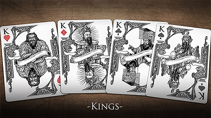 Bicycle Middle Kingdom (White) Playing Cards Printed by US Playing Card Co