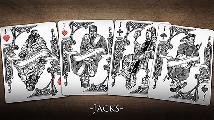 Bicycle Middle Kingdom (White) Playing Cards Printed by US Playing Card Co