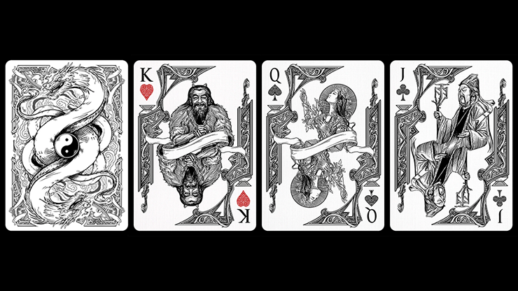 Bicycle Middle Kingdom (White) Playing Cards Printed by US Playing Card Co