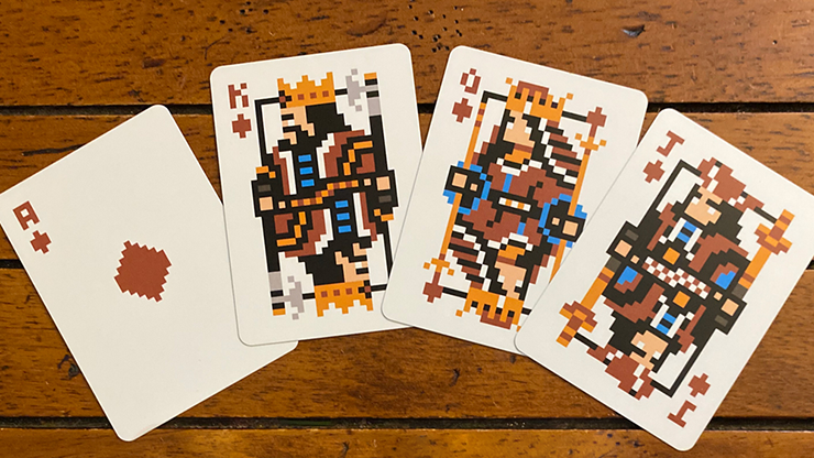 8 Bit Red Playing Cards