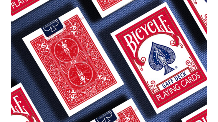 Bicycle Gaff Rider Back (Red) Playing Cards by Bocopo