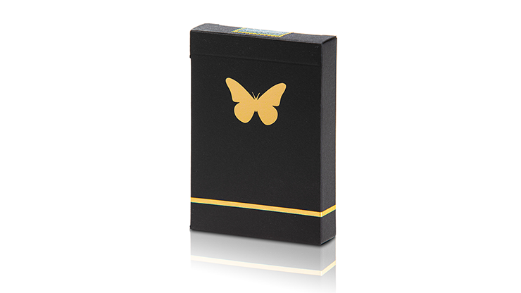 Limited Edition Butterfly Playing Cards Marked (Black and Gold) by Ondrej Psenicka