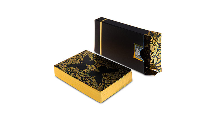 Limited Edition Butterfly Playing Cards Marked (Black and Gold) by Ondrej Psenicka