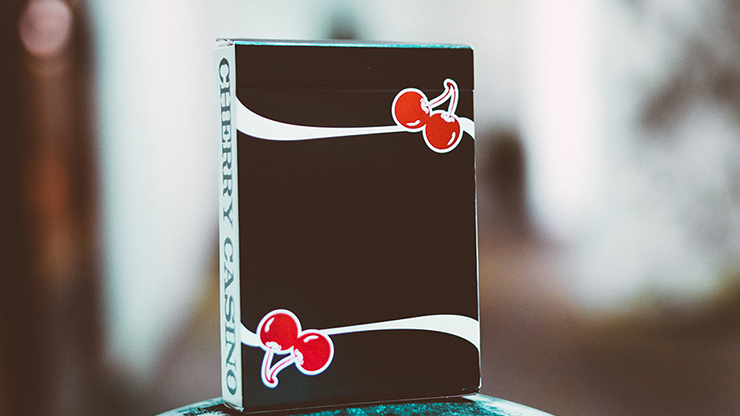 Cherry Casino True Black (Black Hawk) Playing Cards by Pure Imagination Projects