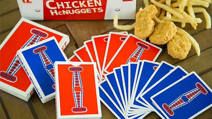 Chicken Nugget Playing Cards (Red)