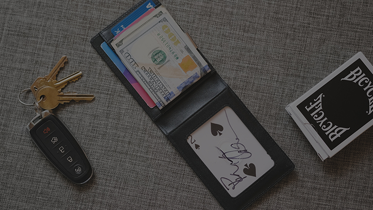 FPS Wallet Black (Gimmicks and Online Instructions) by Magic Firm