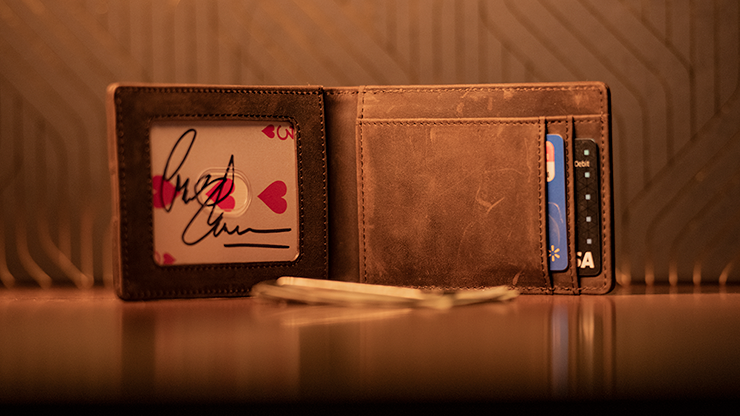 FPS Wallet Brown (Gimmicks and Online Instructions) by Magic Firm