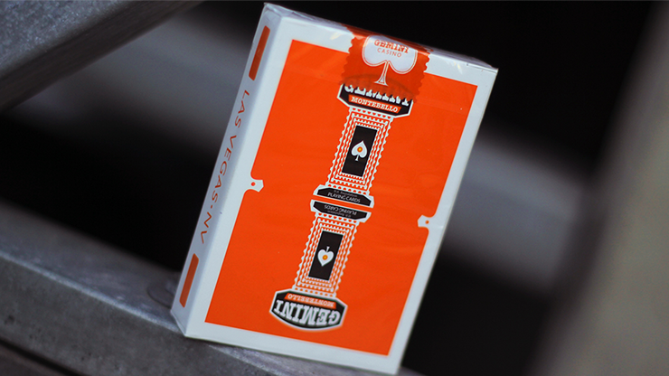 Gemini Casino Orange Playing Cards by Toomas Pintson