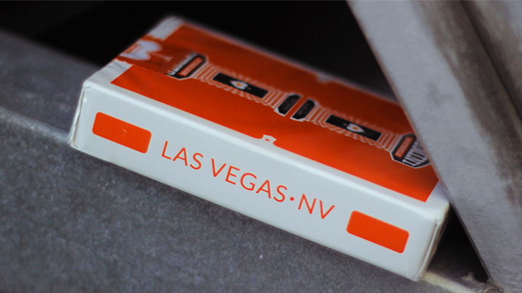 Gemini Casino Orange Playing Cards by Toomas Pintson