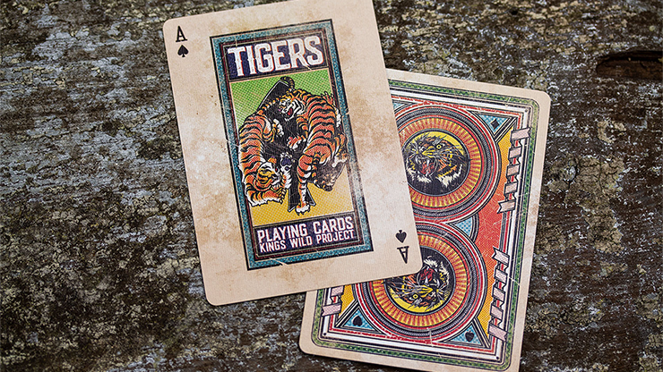 Kings Wild Tigers Playing Cards by Jackson Robinson