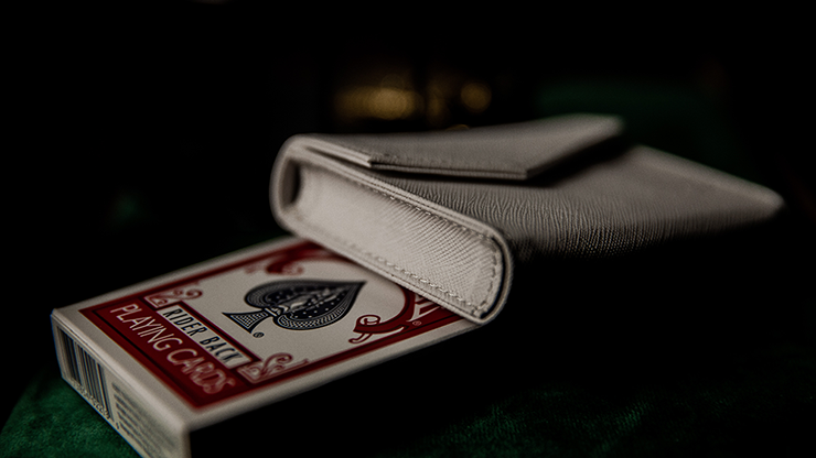 Luxury Leather Playing Card Carrier (White) by TCC