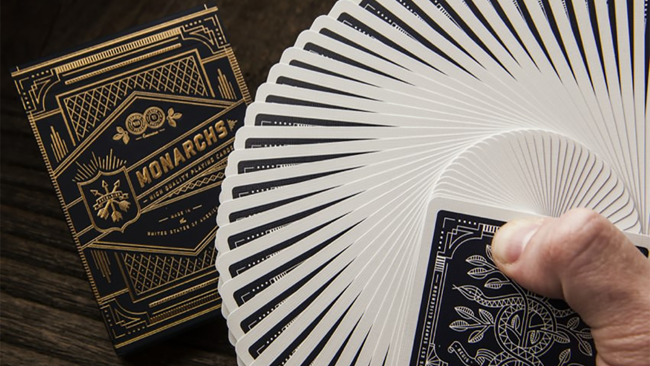 Monarchs Playing Cards (Blue) by Theory 11