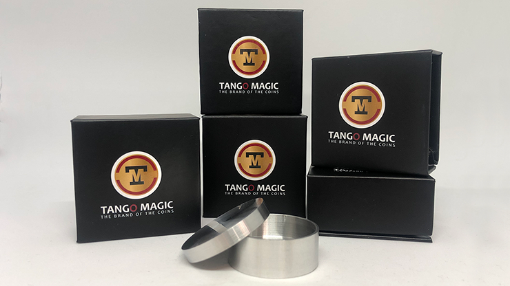 Okito Coin Box Aluminum Half Dollar (A0004) by Tango