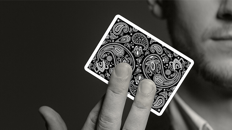 Paisley Playing Cards Workers Deck (Black)