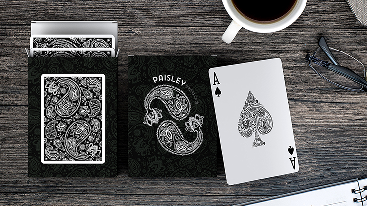 Paisley Playing Cards Workers Deck (Black)