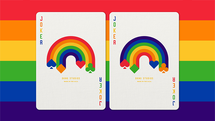DKNG Rainbow Wheels (Green) Playing Cards by Art of Play