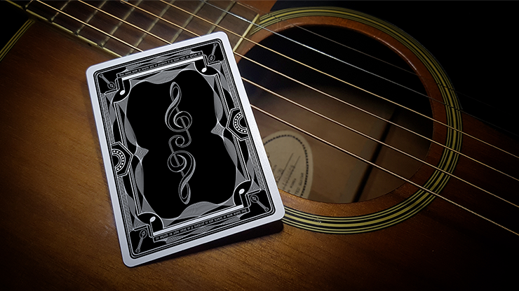 Treble Clef (Black) Playing Cards