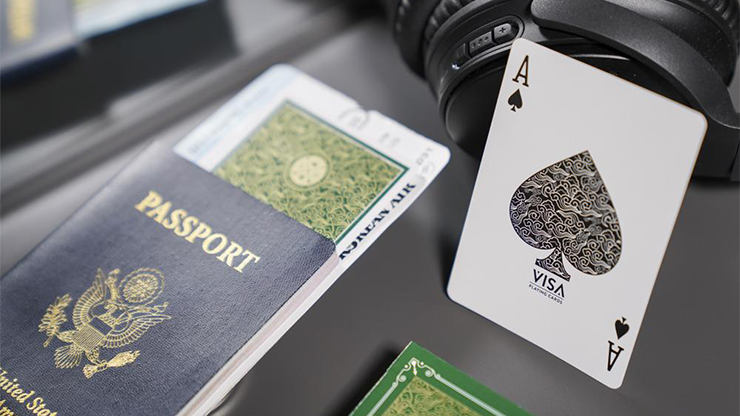 Visa Playing Cards (Green) by Patrick Kun and Alex Pandrea