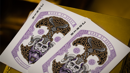 Gods of Norse Purple Royale Playing Cards