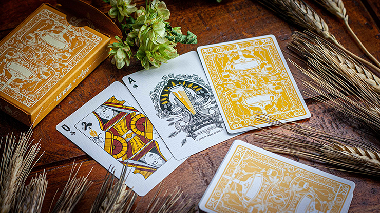 Hops & Barley (Pale Gold Pilsner) Playing Cards by JOCU Playing Cards