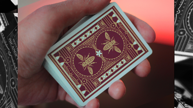 Montauk Hotel Burgundy Playing Cards by Gemini