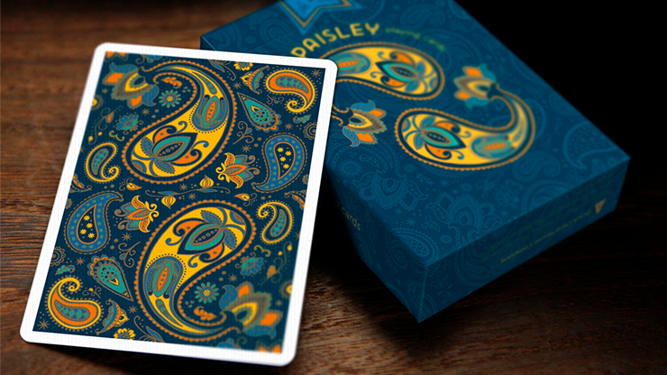 Paisley Poker Blue Playing Cards by by Dutch Card House Company