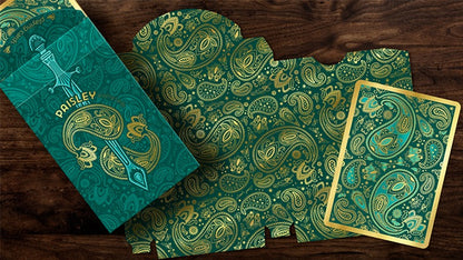 Paisley Royals (Teal) Playing Cards by Dutch Card House Company