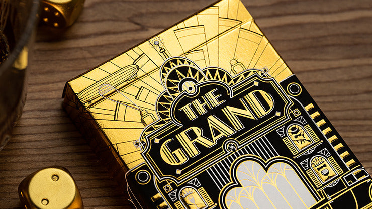 The Grand Golden Glamor Foiled Edition Playing Cards by Riffle Shuffle