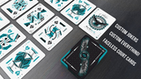 Aqua Falcon Throwing Cards (Foil) by Rick Smith Jr. and De'vo