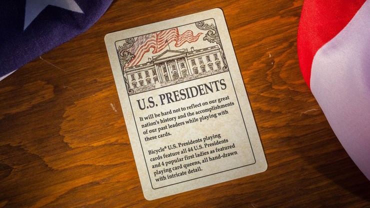 Bicycle U.S. Presidents Playing Cards (Republican Red) by U.S. Playing Card Company