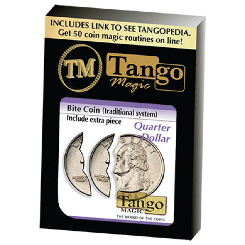 Bite Coin (US Quarter - Traditional With Extra Piece) (D0047) by Tango