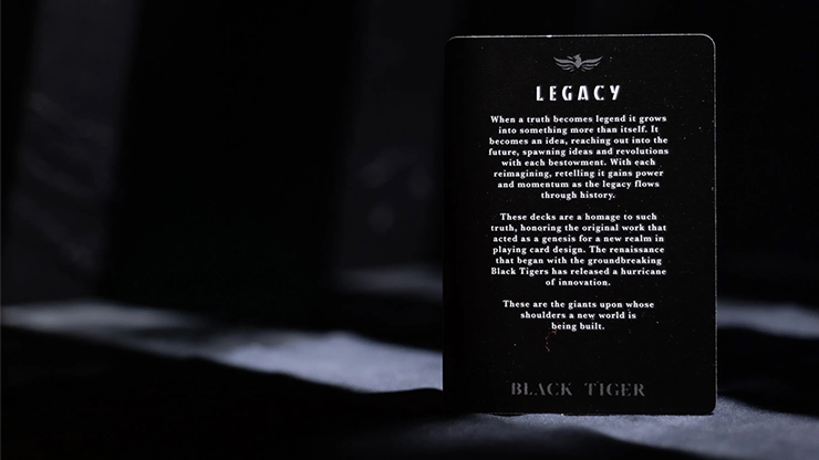 Black Tiger Legacy V2 Playing Cards