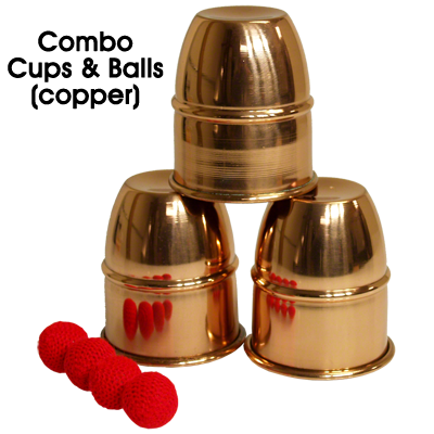 Combo Cups & Balls (Copper) by Premium Magic