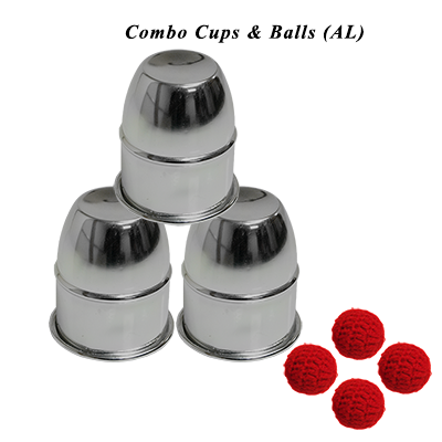 Combo Cups & Balls (Aluminum) by Premium Magic