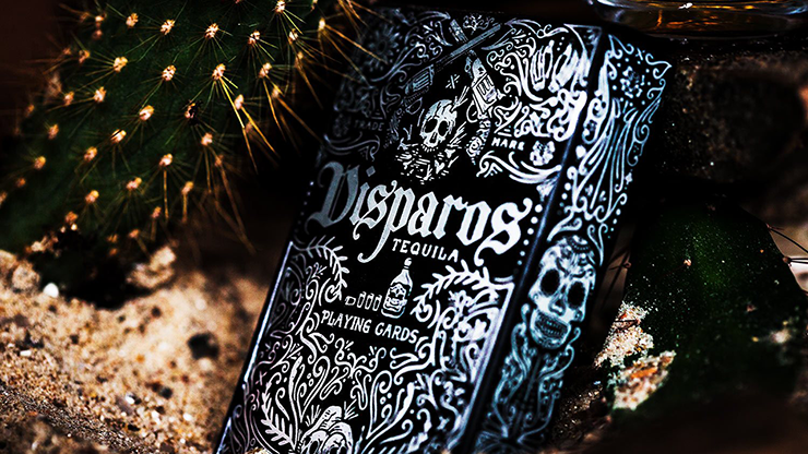 Disparos Black Playing Cards