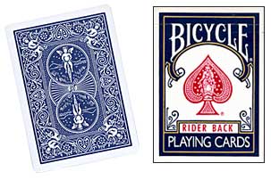 Double Back Bicycle Cards (Blue / Blue)