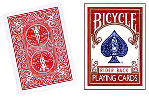Double Back Bicycle Cards (Red / Red)