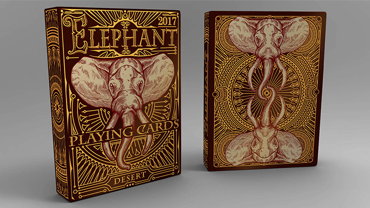 Elephant Playing Cards (Desert)