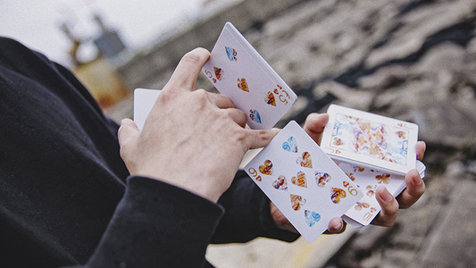 Fluid Art Orange (Standard Edition) Playing Cards