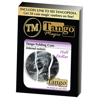 Folding Coin Half Dollar (Internal System) D0022 by Tango Magic