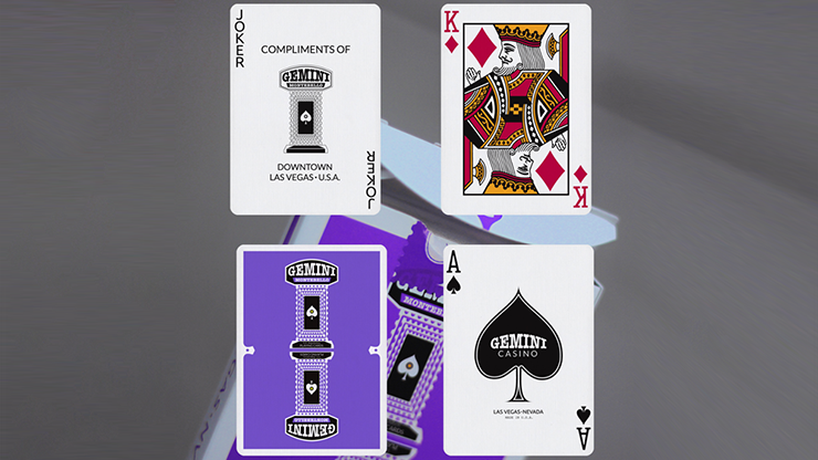 Gemini Casino Purple Playing Cards by Gemini