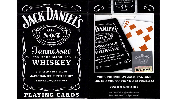 Jack Daniel's Black/Honey Set Playing Cards by USPCC