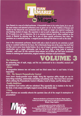 Lessons in Magic Volume 3 by Juan Tamariz