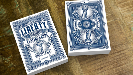 Liberty Playing Cards (Blue) by Jackson Robinson and Gamblers Warehouse