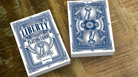 Liberty Playing Cards (Blue) by Jackson Robinson and Gamblers Warehouse