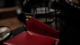 Luxury Leather Playing Card Carrier (Red) by TCC