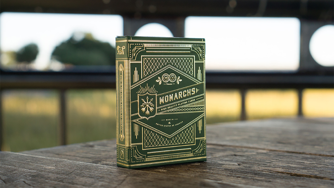 Monarch Playing Cards (Green) by Theory 11