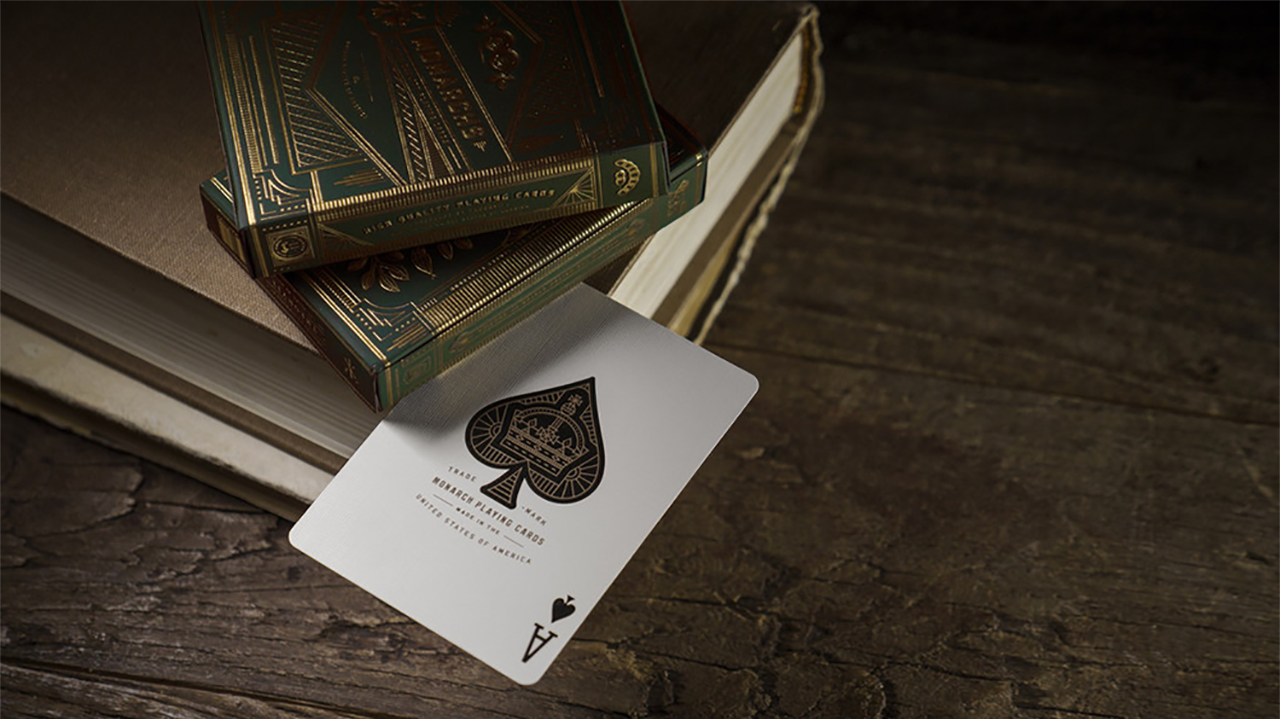 Monarch Playing Cards (Green) by Theory 11