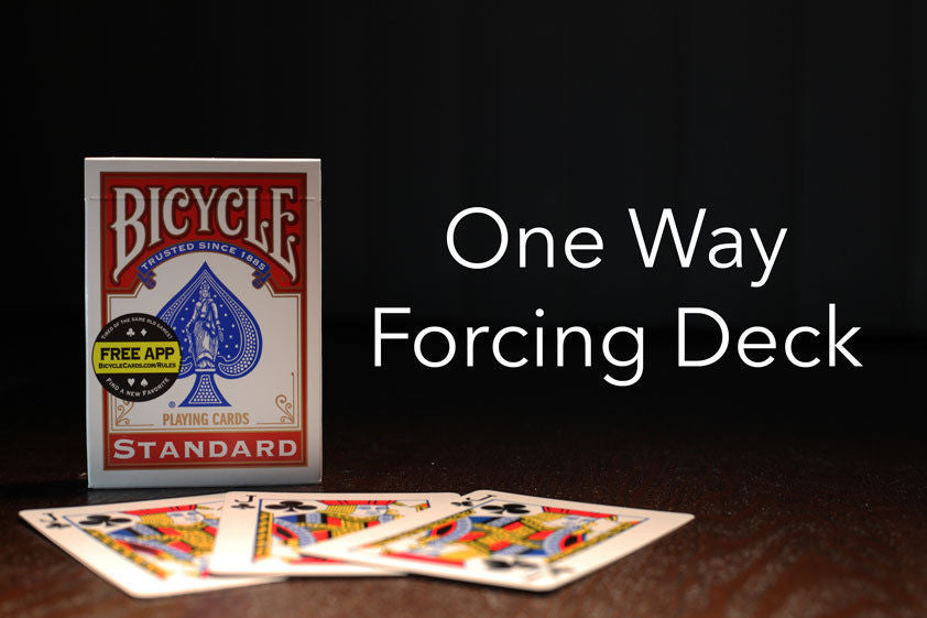 Bicycle One Way Force Deck (Red)