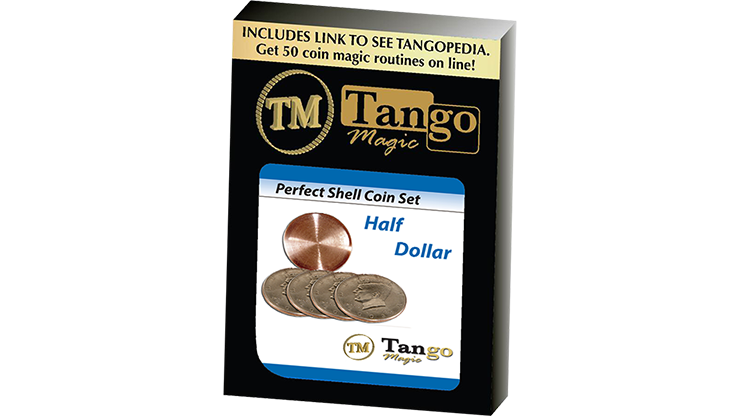 Perfect Shell Coin Set Half Dollar (Shell and 4 Coins D0201) by Tango Magic